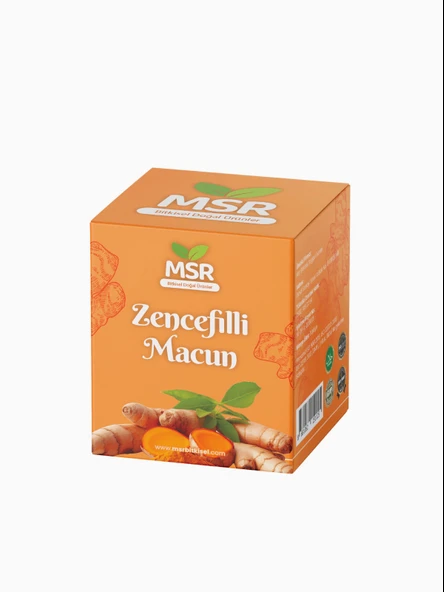 MSR BİTKİİSEL DOGAL ÜRÜNLER Zencefilli Macun  370g - Resim 2