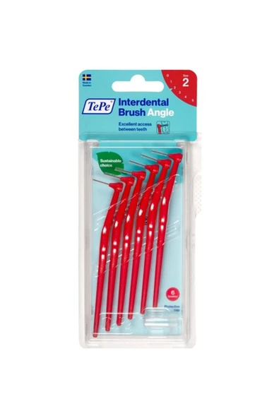 Tepe Angle Arayüz Fırçası Kırmızı 0.5 mm 6 lı ürün görseli 1
