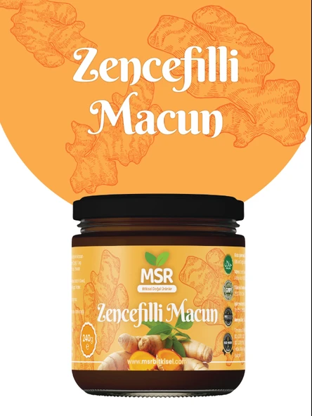 MSR BİTKİİSEL DOGAL ÜRÜNLER Zencefilli Macun  370g - Resim 5