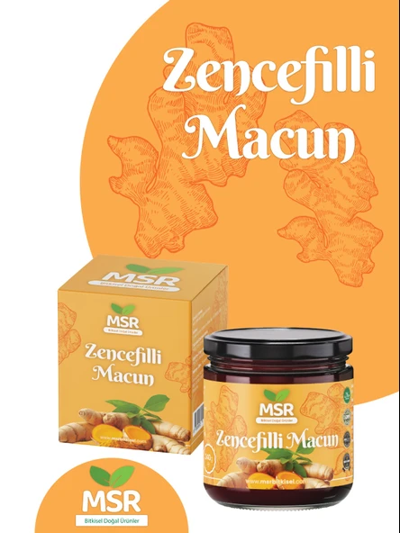 MSR BİTKİİSEL DOGAL ÜRÜNLER Zencefilli Macun  370g ürün görseli 1
