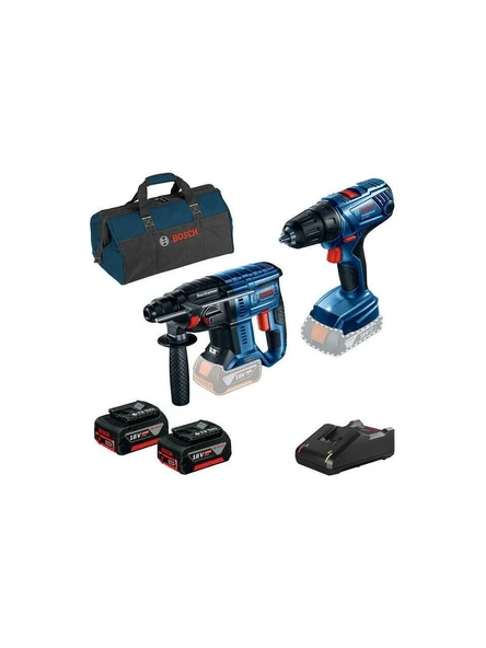 Bosch GBH 180+GSR 180+2X18V 4.0+Gal+Bag 0615990M31 ürün görseli 1