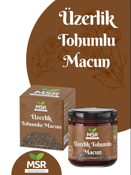 MSR BİTKİSEL DOGAL ÜRÜNLER Üzerlik Tohumlu Hemoroid, Macunu 370g ürün görseli 1