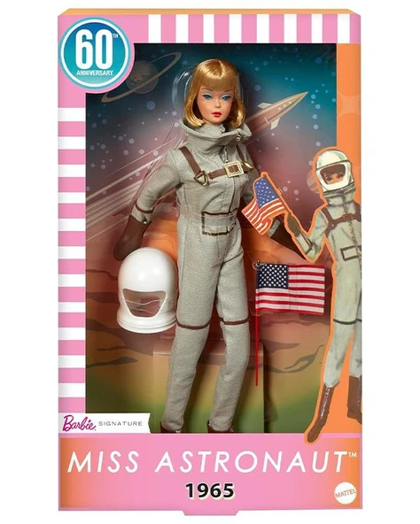 Barbie Astronot 60. Yıl Dönümü Nostaljik Bebek JBJ48 ürün görseli 1