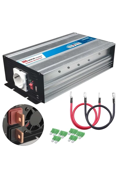 İNVERTER MODİFİYE SİNÜS 12V 1500W MERVESAN MRW-I-1500-12 ürün görseli 1