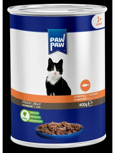 Pawpaw Somonlu Jöleli Konserve Yaş Kedi Maması 12' ürün görseli 1