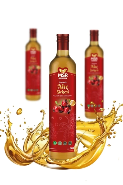 MSR BİTKİSEL DOGAL ÜRÜNLER Alıç Sirkesi 500ml ürün görseli 1