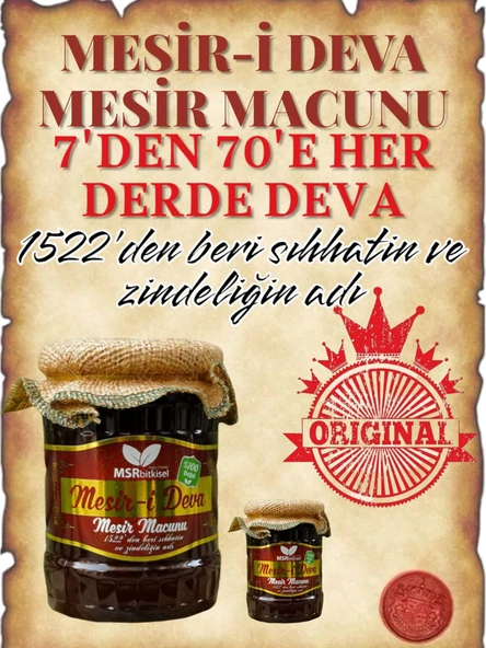 Msr Bitkisel Manisa Mesir Kuvvet,  Macunu 700g - Resim 3