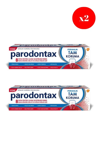 Parodontax Ferahlık Tam Koruma Diş Macunu 50Ml X2 ADET ürün görseli 1