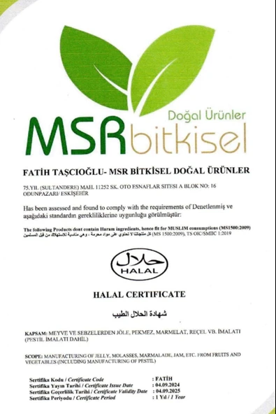 Msr Bitkisel Manisa Mesir Kuvvet,  Macunu 700g - Resim 7