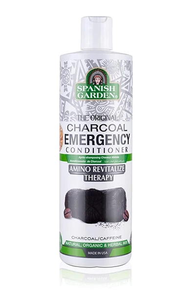 Spanish Garden Organik Kömür ve Kahve Özlü Yoğun Arındırıcılı Saç Kremi 450 ml ürün görseli 1