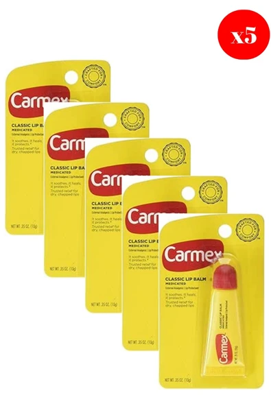 Carmex Classic Lip Balm Medicated 10 Gr X5 ADET ürün görseli 1