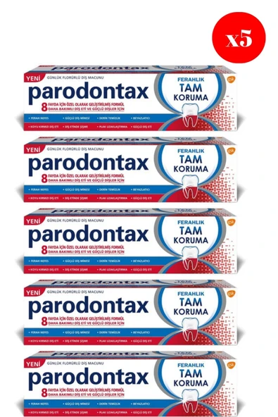 Parodontax Ferahlık Tam Koruma Diş Macunu 50Ml X5 ADET ürün görseli 1