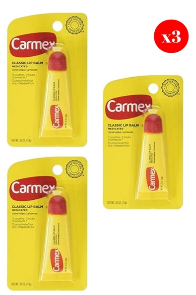 Carmex Classic Lip Balm Medicated 10 Gr X3 ADET ürün görseli 1