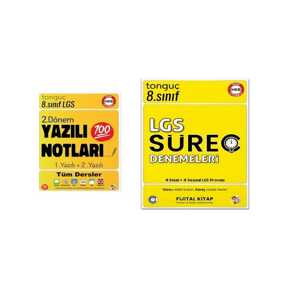 8. Sınıf Yazılı Notları 2. Dönem 1 ve 2. Yazılı - 8. Sınıf LGS Süreç Denemeleri ürün görseli 1