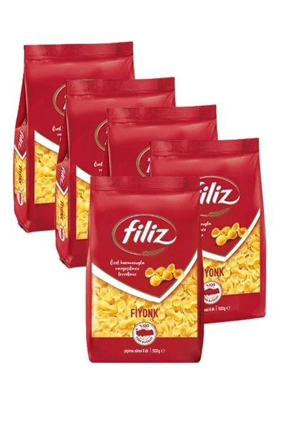 FİLİZ Fiyonk Makarna 500 gr, 5 adet ürün görseli 1
