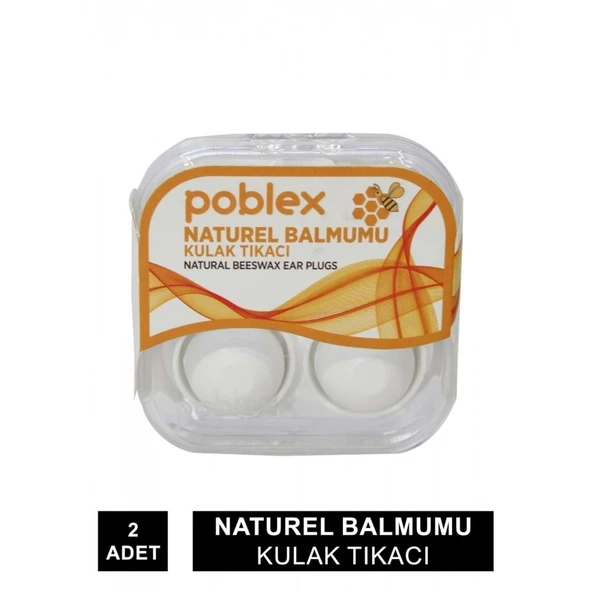 Poblex Nat. Balmumu Kulak Tıkacı 2 Li ürün görseli 1