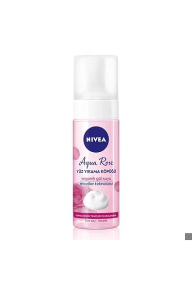NIVEA Aqua Rose Organik Gül Suyu İçeren Yüz Yıkama Köpüğü 150 ml ürün görseli 1