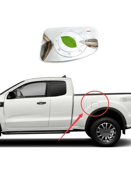 Ford Ranger 2015 Sonrası Depo Kapağı Abs(Plastik) Krom ürün görseli 1