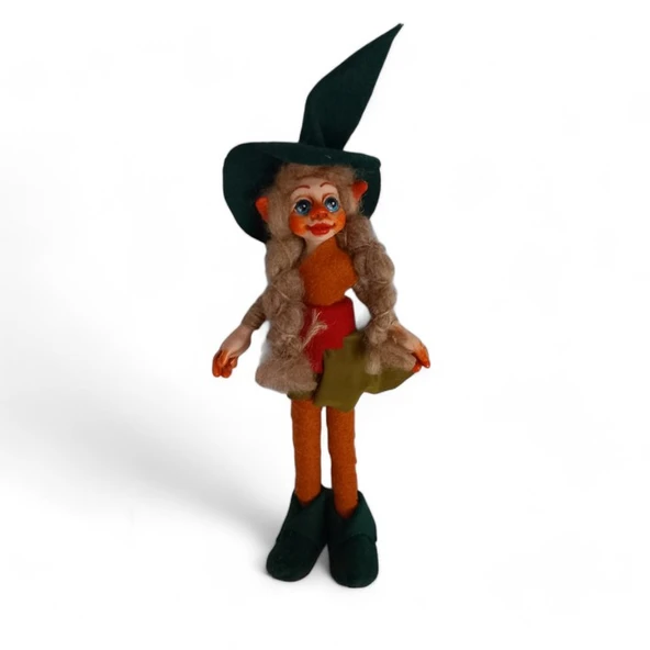 Uzun Şaçlı Kumral Elf Bebek ürün görseli 1