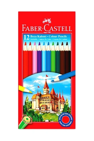 Faber Castell 12' Li Kuru Boya ürün görseli 1