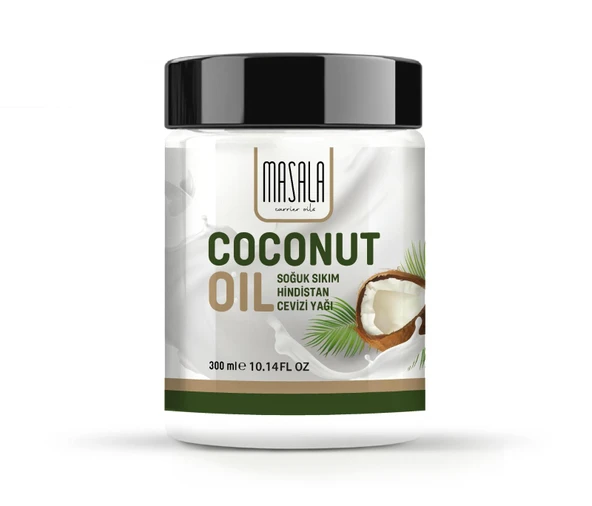 Hindistan Cevizi Yağı 300ml - Soğuk Pres (Coconut Oil - Cold Pressed) ürün görseli 1