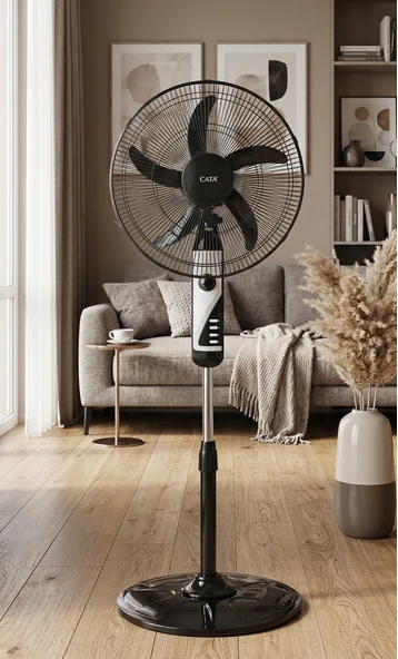 CATA CT 3021 Datça 50W Ayaklı Vantilatör 5 Pervaneli 18" - Resim 2