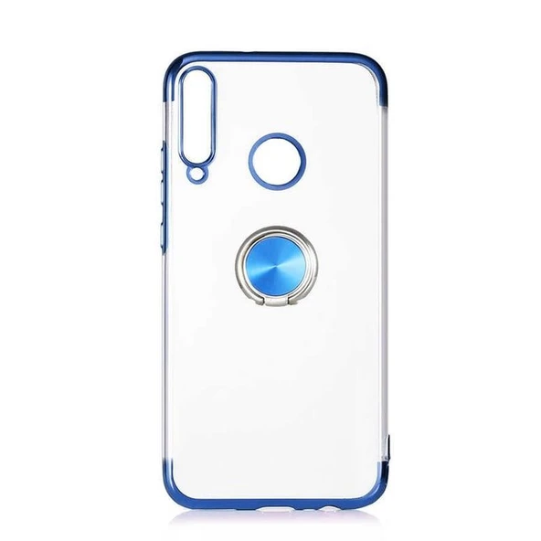 Huawei P40 Lite E Kılıf Kenarları Renkli Yüzüklü Manyetik Silikon ürün görseli 1