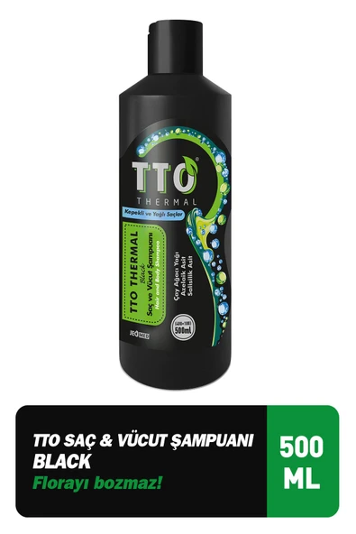 Tto Black Saç ve Vücut Şampuanı 400 +100 ml ürün görseli 1