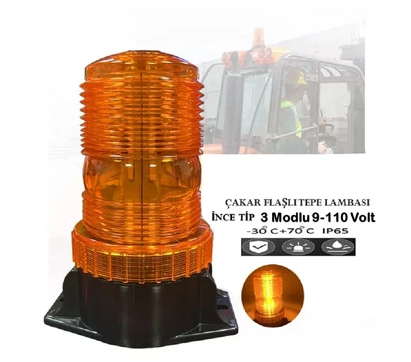 Tepe Çakar Lamba 3 Modlu 9-110 Volt ürün görseli 1