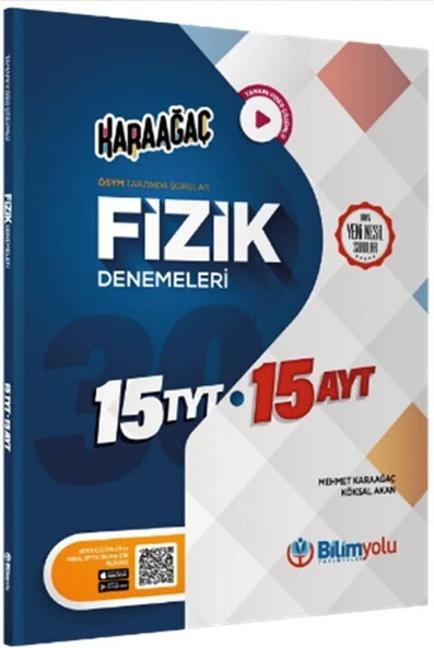 TYT 15 AYT 15 Fizik Denemeleri Bilimyolu Yayıncılık ürün görseli 1