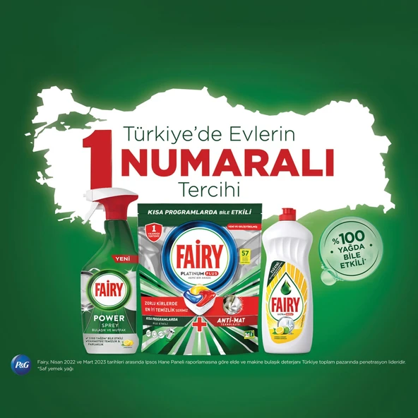 Fairy Hepsi Bir Arada Limon 22'li Tablet x 2 - Resim 8