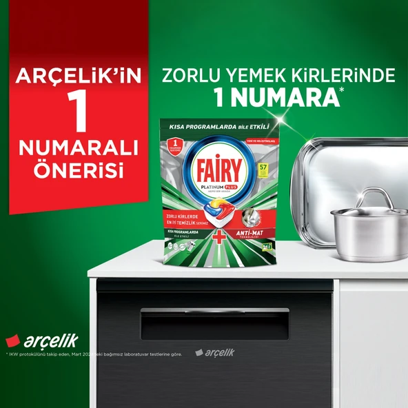 Fairy Hepsi Bir Arada Limon 22'li Tablet x 2 - Resim 6