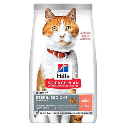 Hill's SCIENCE PLAN Somonlu Kısırlaştırılmış Kedi Maması 1,5kg ürün görseli 1