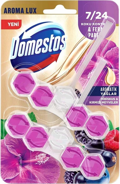 Domestos Aroma Lux Hibiskus & Kırmızı Meyveler Tuvalet Bloğu 100 gr ürün görseli 1