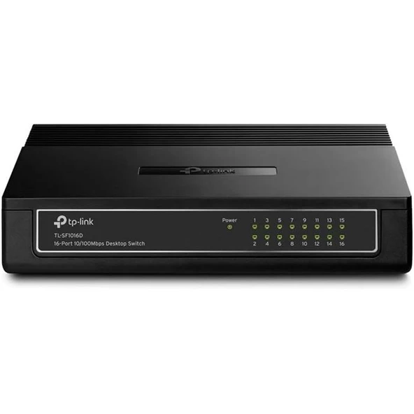 TP-Link TL-SF1016D 16 Port 10/100 Mbps Switch ürün görseli 1