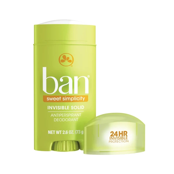 Ban Invisible Antiperspirant Deo Sweet Simplicity Solid Stick 2.6 0z 73 gr ürün görseli 1