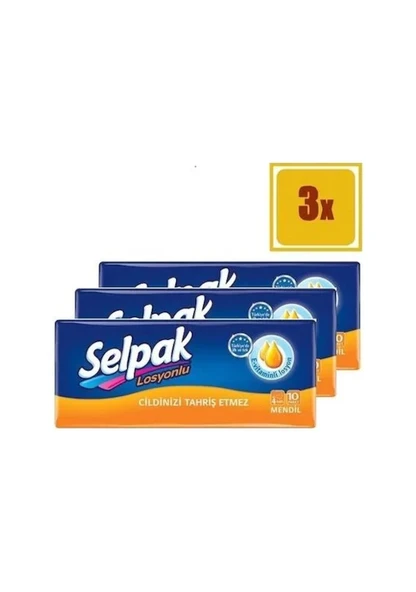 Selpak  Mendil  Losyonlu 10' Lu X3 ADET ürün görseli 1