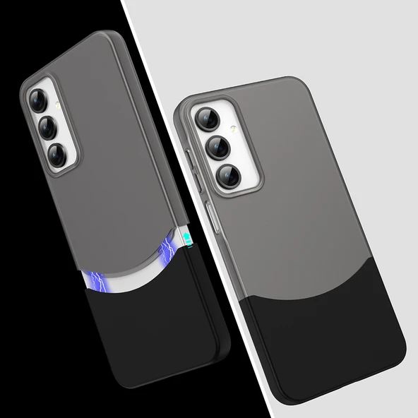 Samsung Galaxy A55 Kılıf Mıknatıslı Gösterişli Kapak (DUBLE) ürün görseli 1