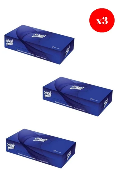 Selpak Kutu Mendil Standart 50' Li X3 Adet ürün görseli 1