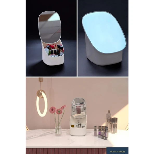 Piev House By House Aynalı Kanguru Kozmetik Düzenleyici Organizer ürün görseli 1