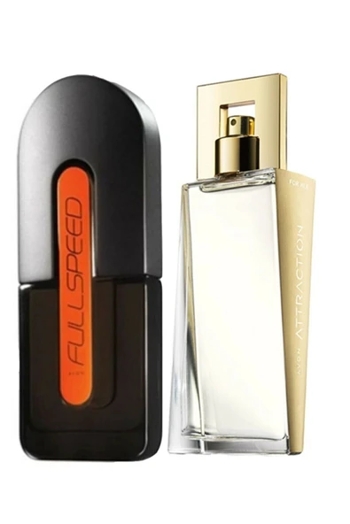Full Speed Edt 75ml Erkek Parfüm + Attraction Edp 50ml Kadın ürün görseli 1