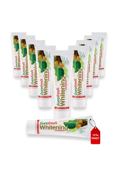 Eurofresh Misvaklı Beyazlatıcı Diş Macunu 112gr x 10 Adet ürün görseli 1