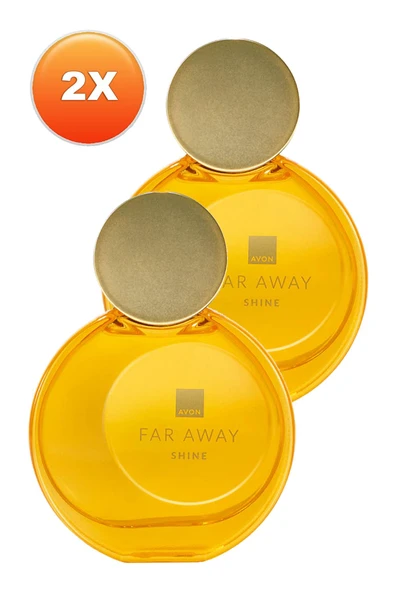 Far Away Shine Kadın Parfüm Edp 50 Ml. İkili Set - Resim 2