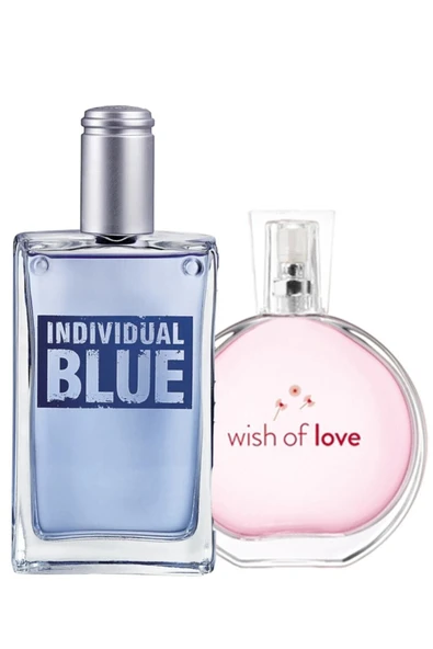 Individual Blue Edt 100 Ml Erkek + Wish Of Love Edt 50 Ml Kadın 2li Set ürün görseli 1