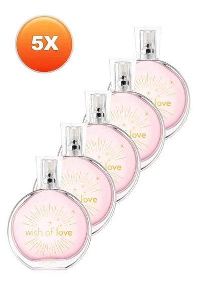 Wish Of Love Kadın Parfüm Edt 50 ml 5'li Set ürün görseli 1