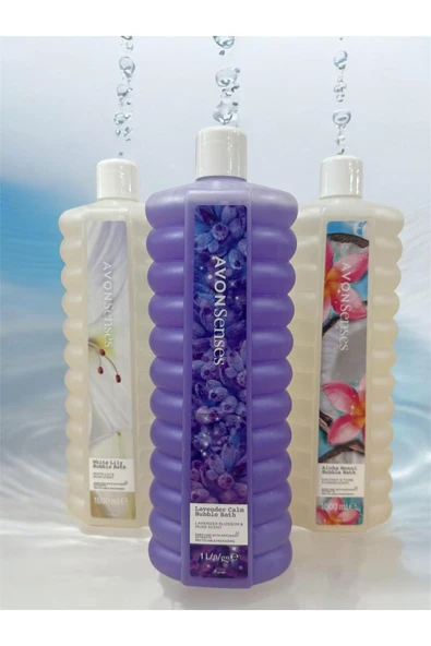 Senses Lavender, White Lily, Aloha Monoi 1 Lt Banyo Köpüğü Seti ürün görseli 1