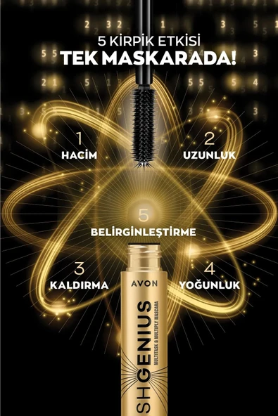 True Lash Genius 5 Etkili Maskara 10 Ml. İkili Set - Resim 3