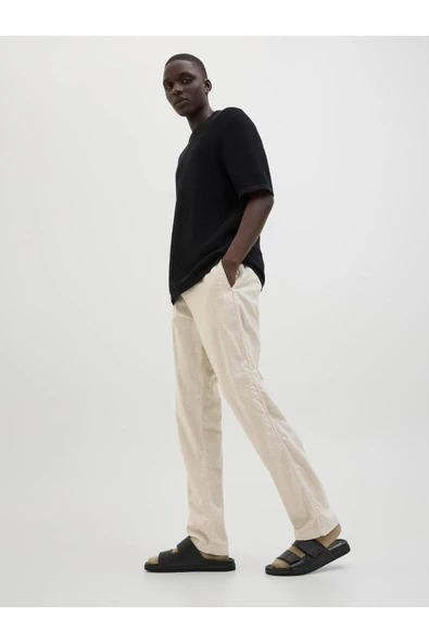 JACK JONES Erkek BEJ Jogger Pantolon 12274977 - Resim 6