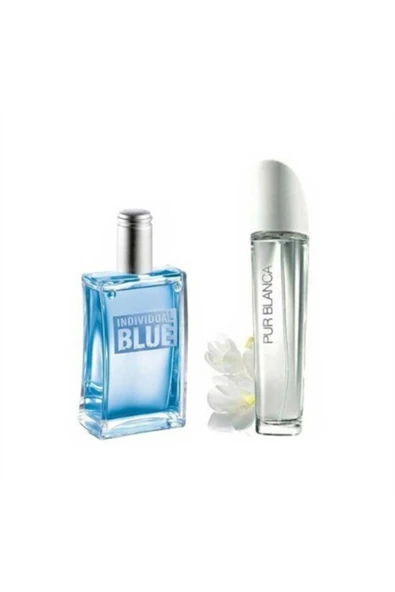 Individual Blue EDT 50 ml Erkek Parfüm ve Pur Blanca EDT 50 ml Kadın Parfüm Seti 9763753401287 ürün görseli 1