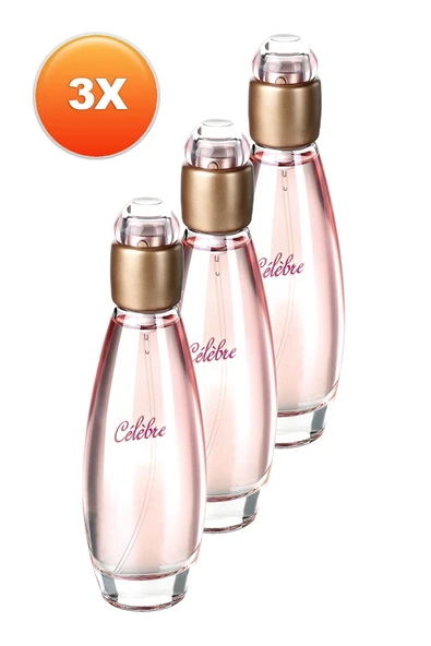 Celebre Kadın Parfüm Edt 50 Ml. Üçlü Set ürün görseli 1